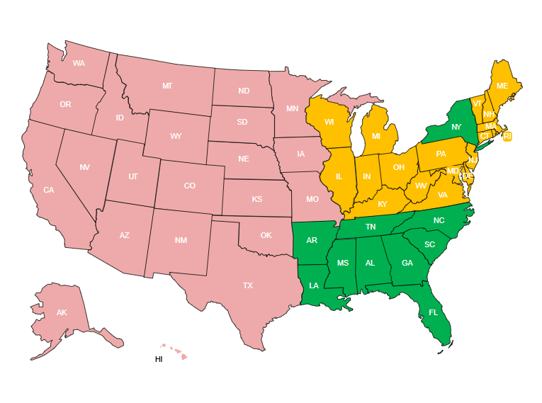 Pipe-fittings map USA 7.2026