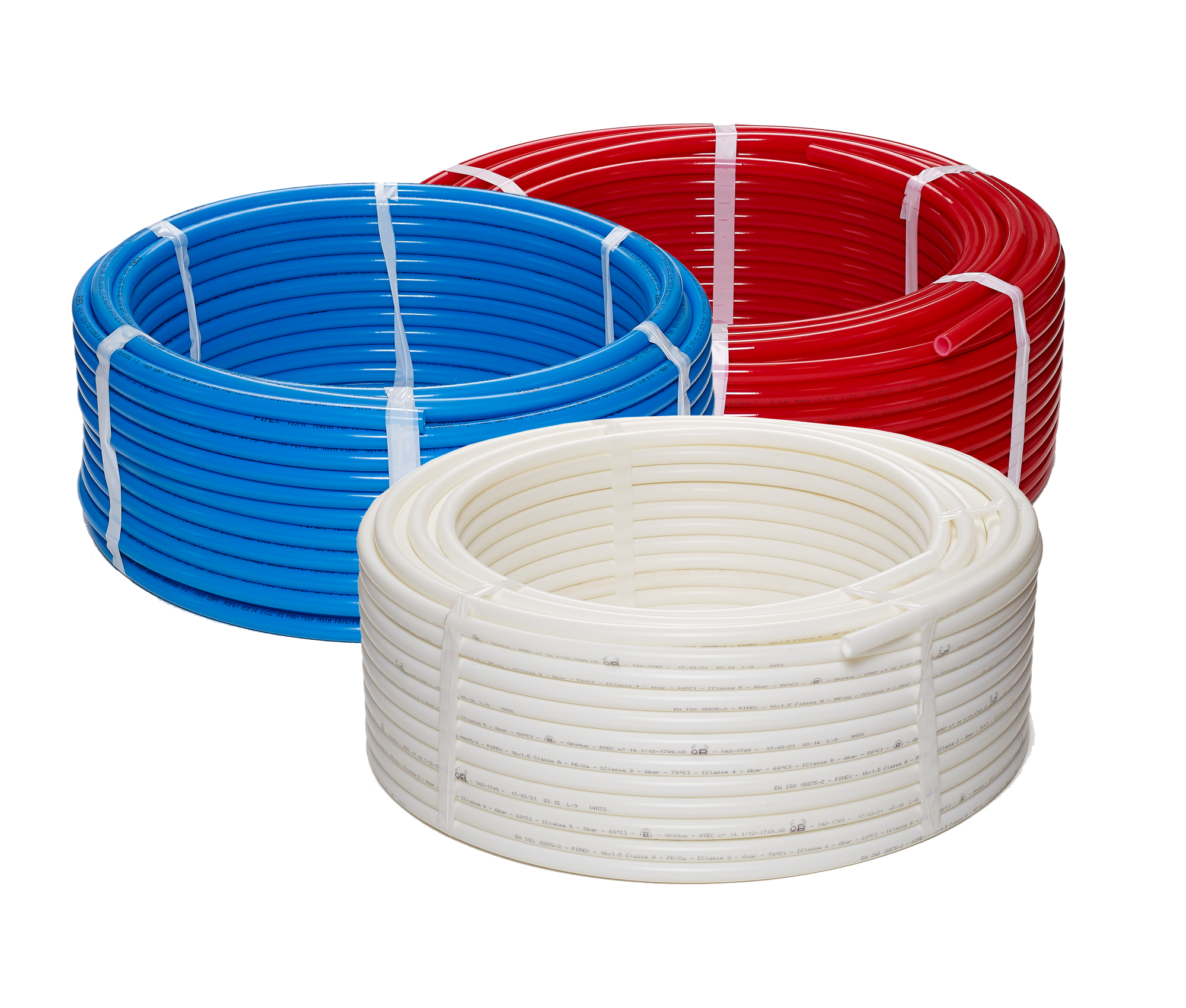 Red White Blue A-pex coils