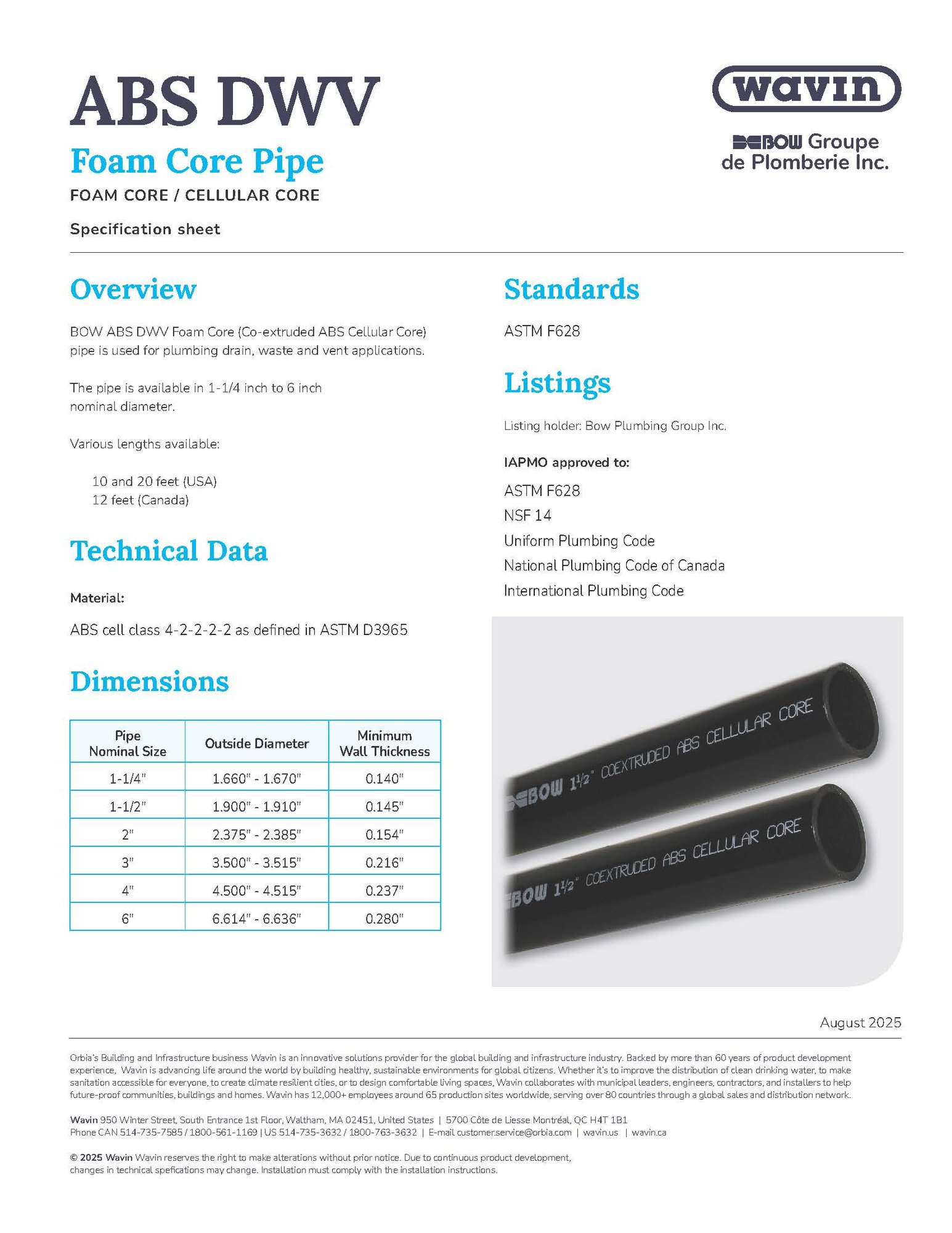 WA_ABSDWV FC Spec Sheet - CDA 8.2025