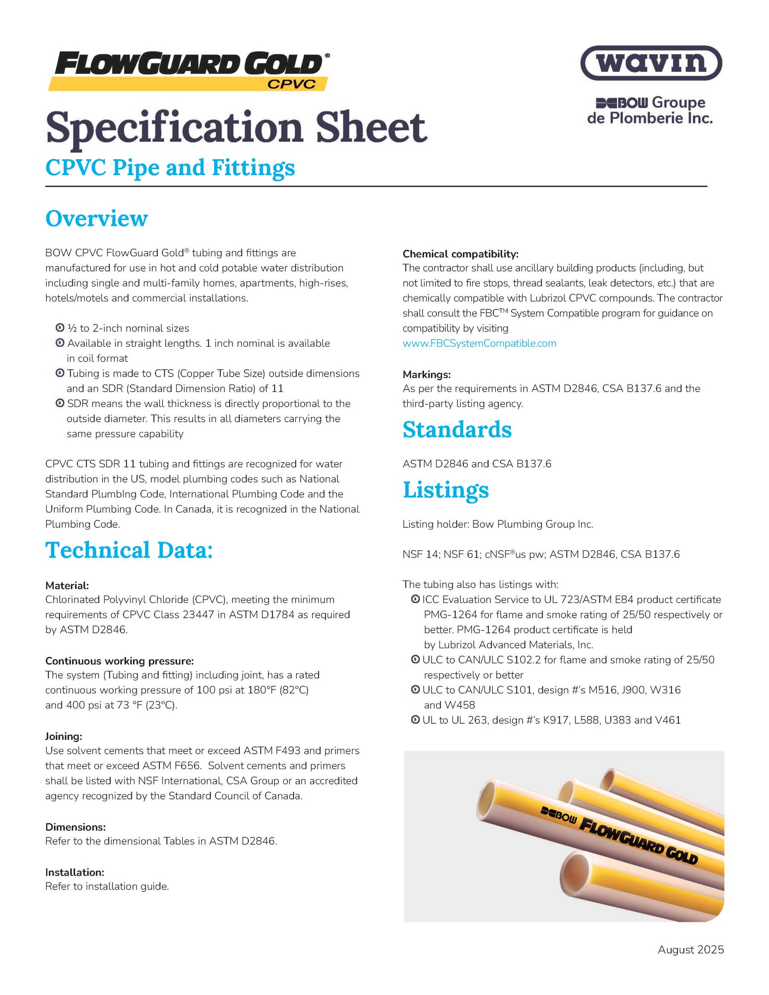 WA_FGG_Spec Sheet - CDA 8.2025