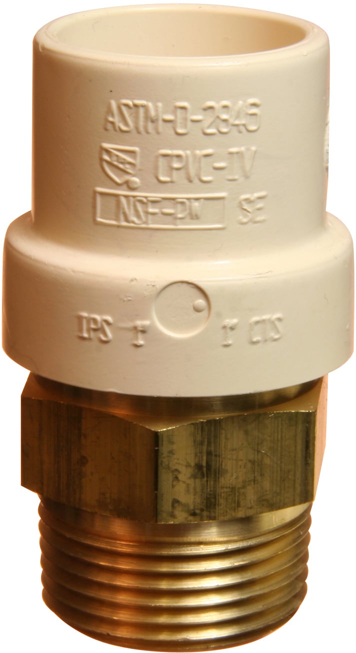 FGG No-Lead Male Adapter Brass Threaded 1/2