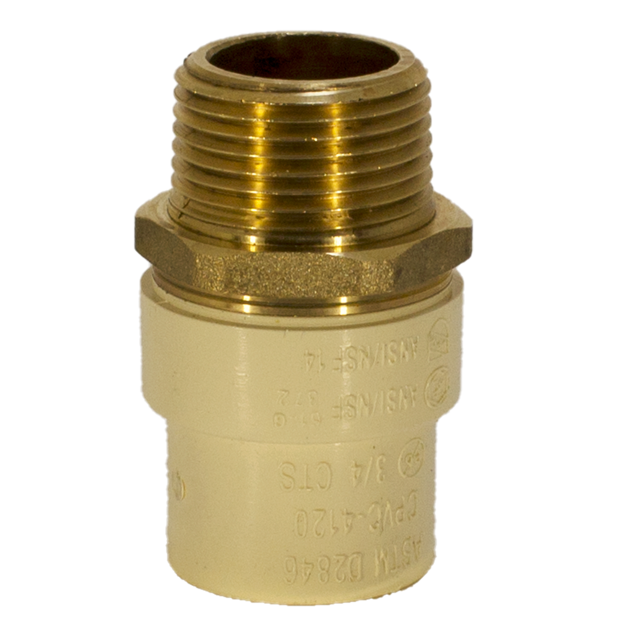 FGG No-Lead Male Adapter Brass Threaded 3/4