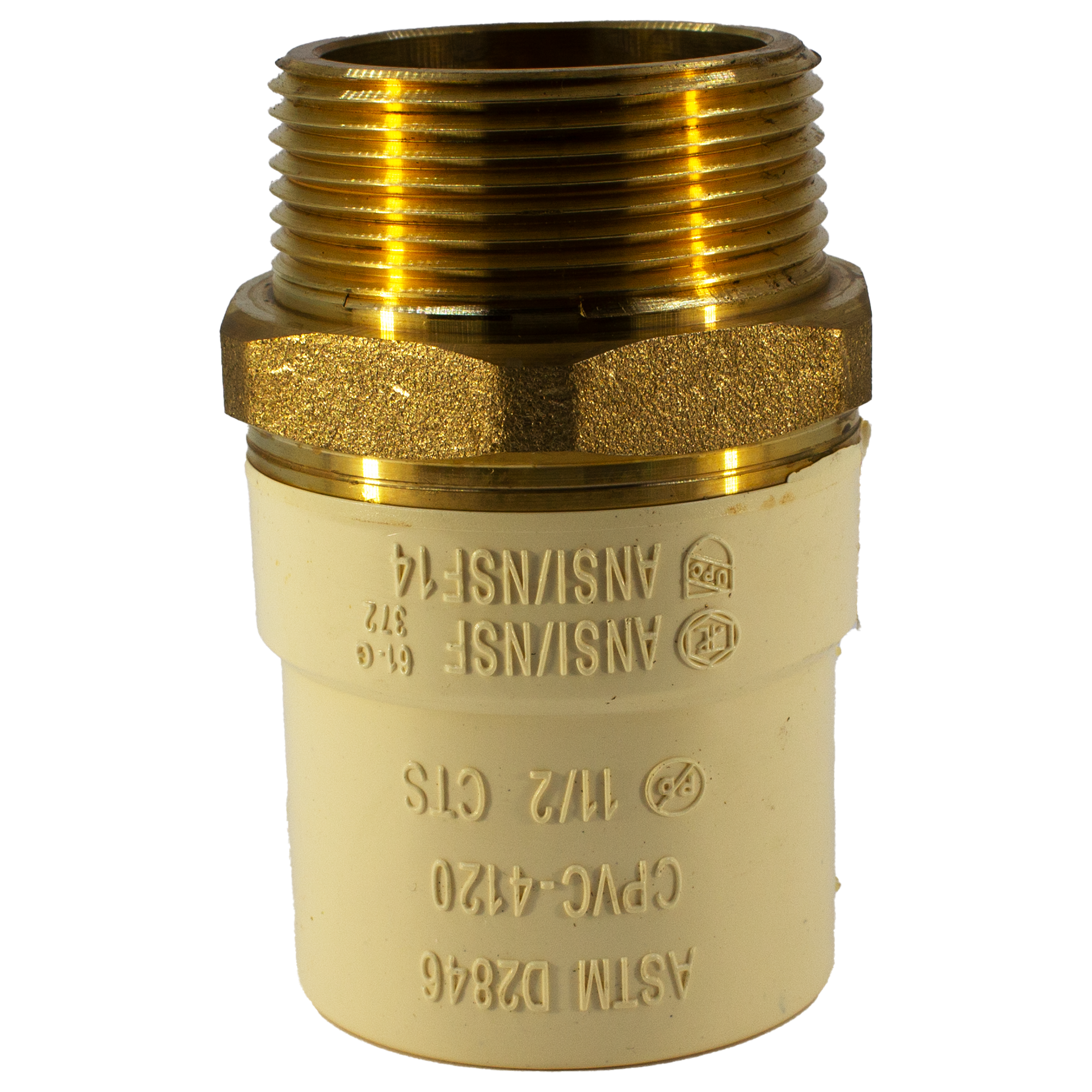 FGG No-Lead Male Adapter Brass Threaded 1-1/2