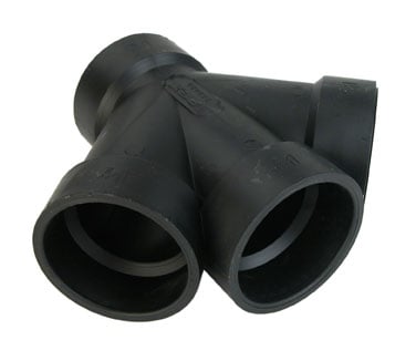 ABS Double 45° WYE 1-1/2