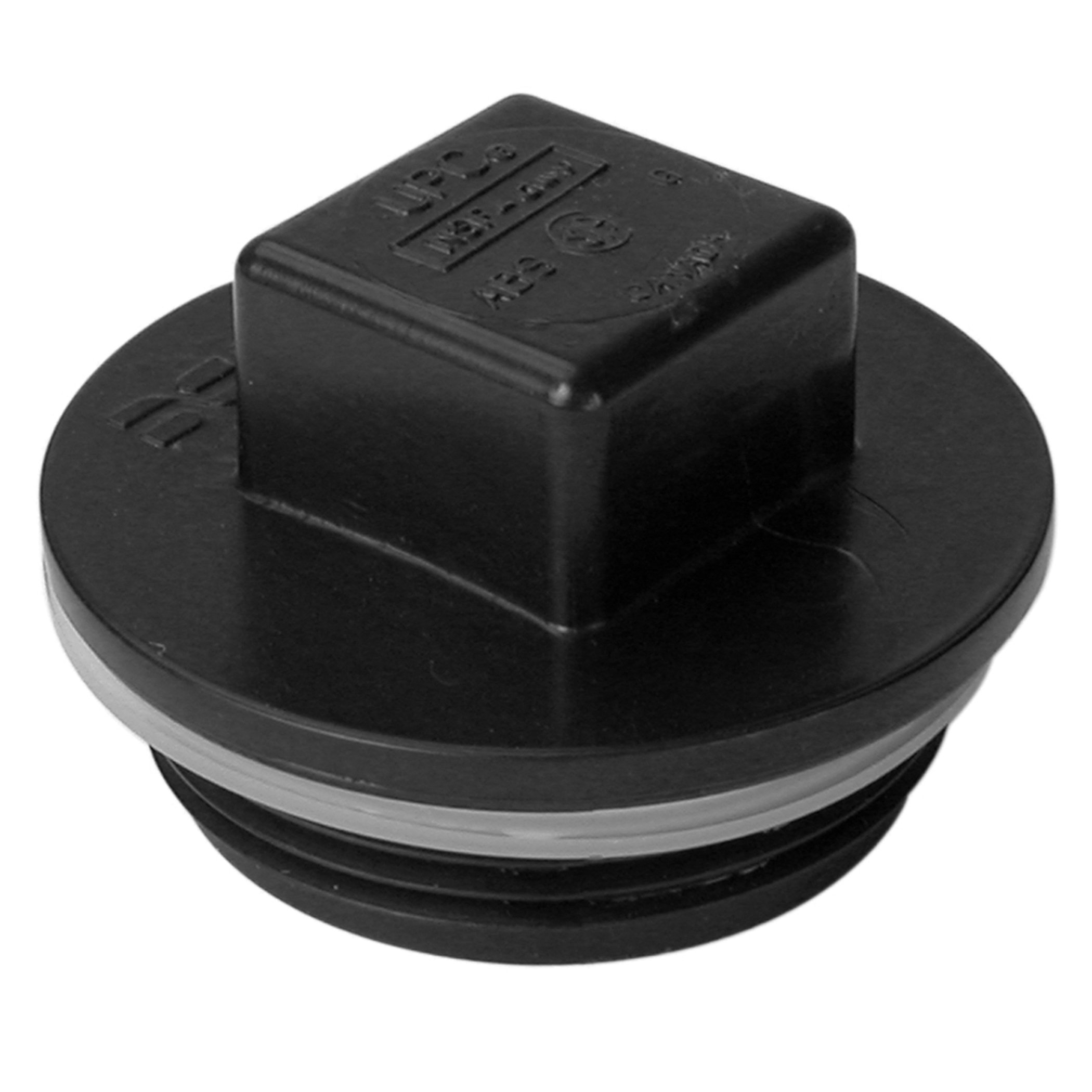 ABS Threaded Plug With Gasket 1-1/2