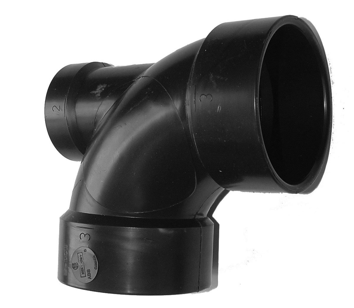 ABS 90° Low Heel Inlet Elbow 3